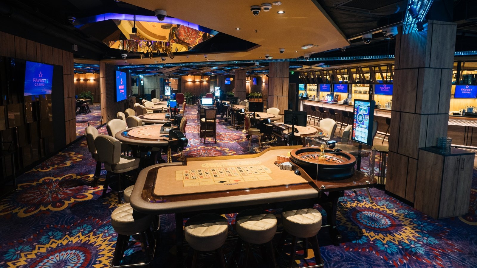 Casino-inspirert lounge